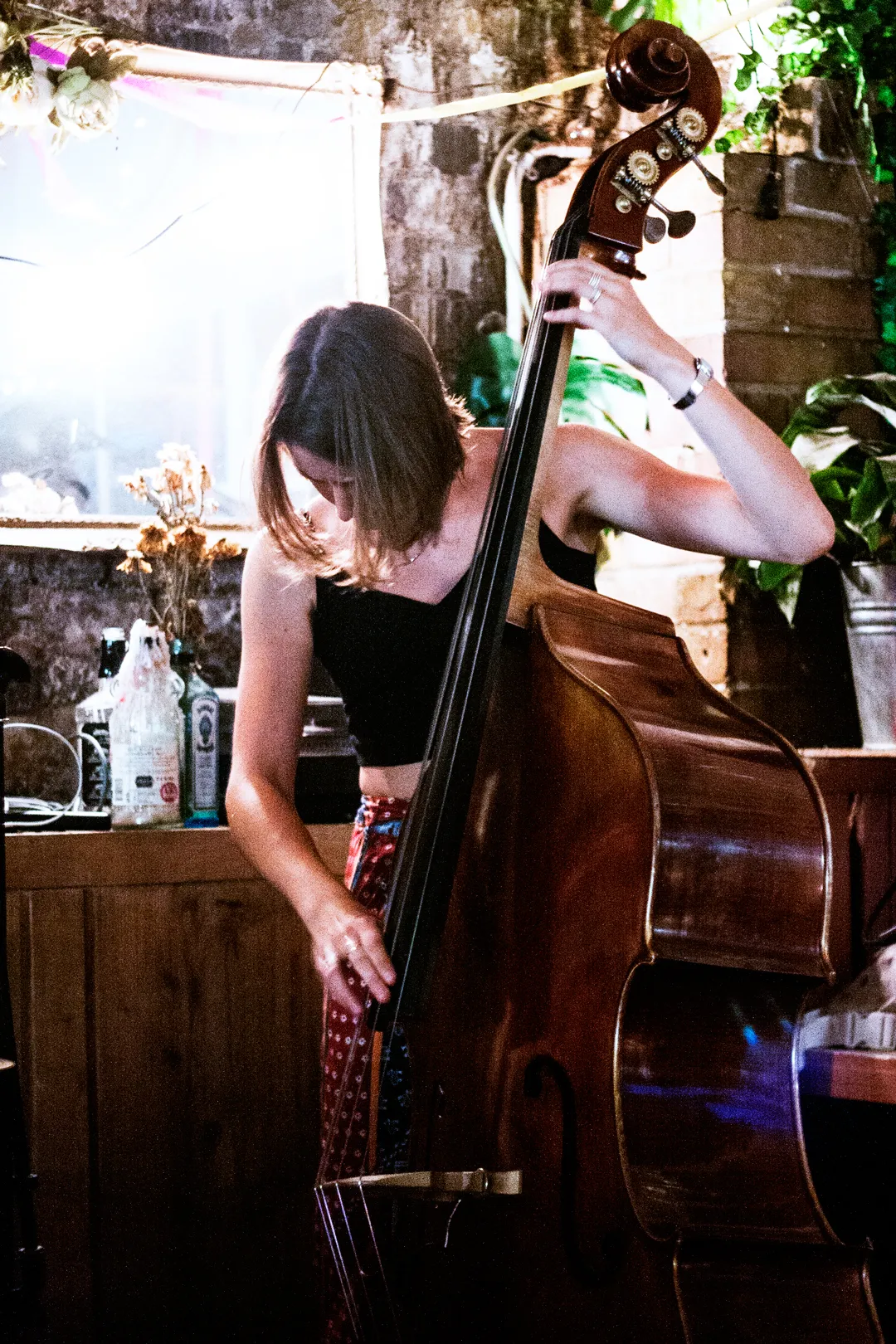 A jazz session in The Bunker at Love Shack London